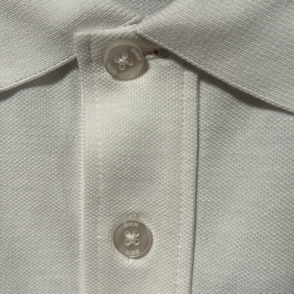 BMW white mens polo shirt Large - Picture 3 of 6
